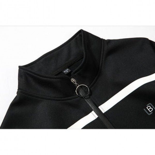 Men Spring Autumn Casual Loose Zipper Sports Suit Sportswear