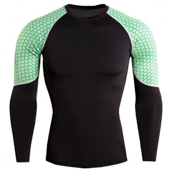 JACK CORDEE Men Sports Tights PRO Splice Color Long Sleeved T-shirt Casual Running Training Tops