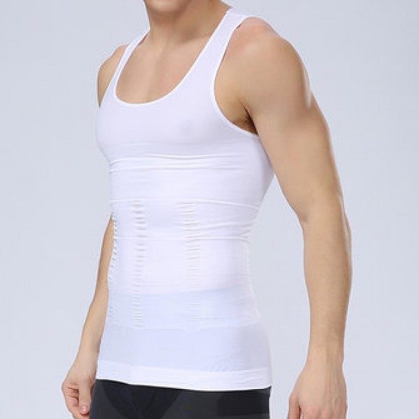 Abdomen Tight Body Sculpting Vest Men PRO Fitness Stretch Tights 3D Tops Tees