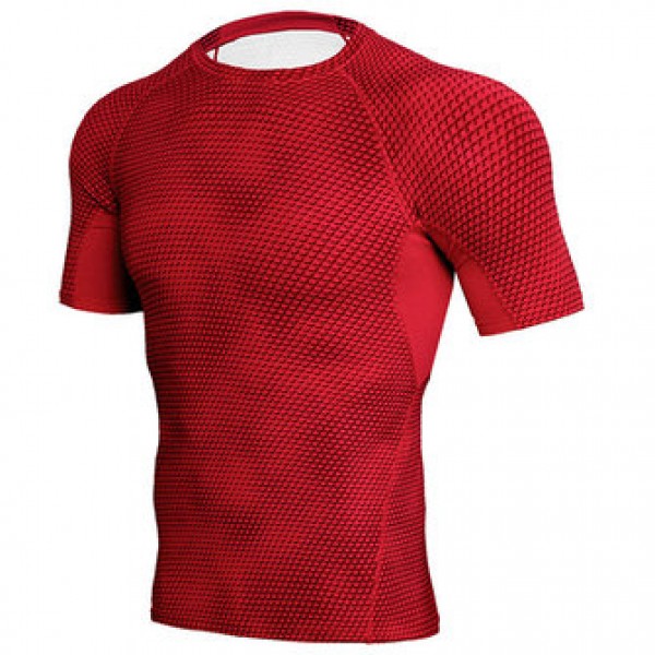 JACK CORDEE Men Sports Running Fast Dry T-shirts Elastic Tight Fitting Training Breathable Tops