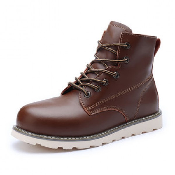 TENGOO Men Work Safety Shoes Hiking Camping Outdoor Travel Waterproof Non-Slip Breathable Anti-Smashing Shoes
