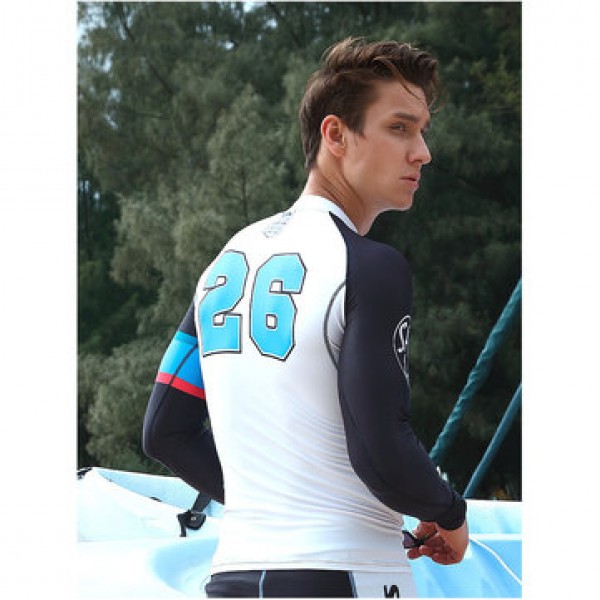 Men Diving Suit shirts Tops Long Sleeve Swimwear Waterproof Quick Drying Clothing Surfing Snorke