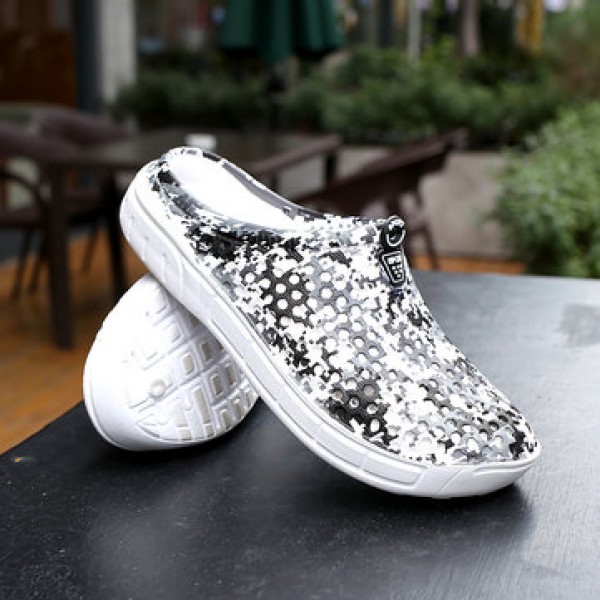 Men Foam Thick Slippers Shoes Beach Seaside Breathable Summer