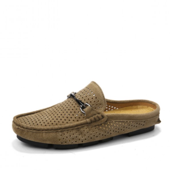 Men Perforation Slippers Shoes Breathable Quick Drying Beach Shoes Slippers Sandals Outdoor Casul Shoes