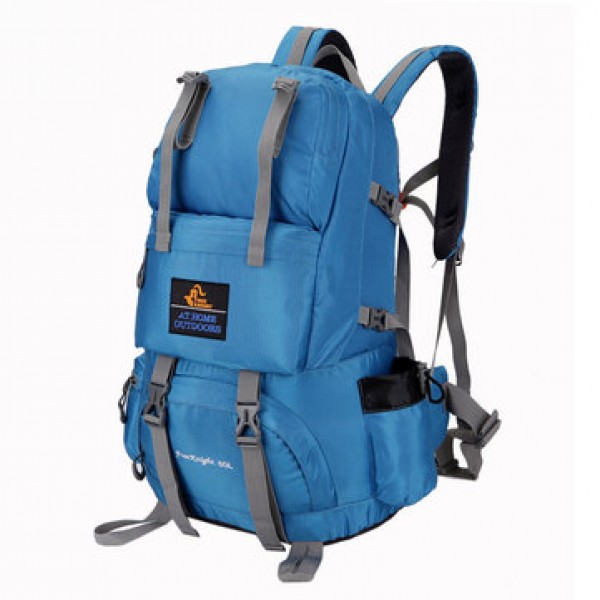 50L Outdoor Climbing Backpack Nylon Camping Hiking Rucksack Shoulder Bag Pack
