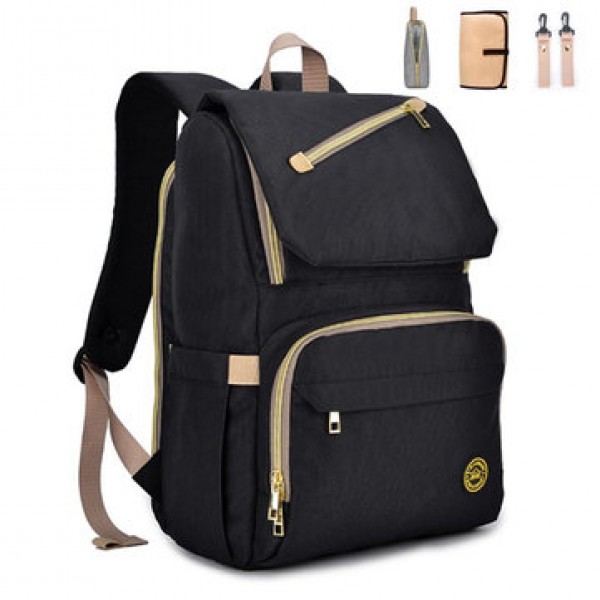 Waterproof Diaper Bag Mummy Bag Baby Care Bag Outdoor Traveling USB Backpack