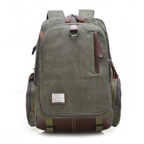 Large Capacity Vintage Canvas Laptop Bag Backpack For Men
