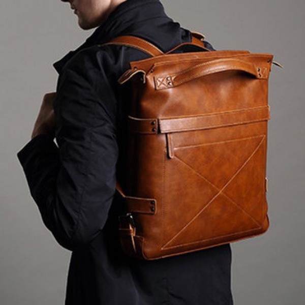 Ekphero Men Casual Handbag Multifunction Laptop Backpack